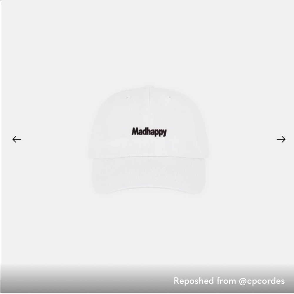 Madhappy classic white dad hat